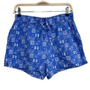 Solid & Striped Brand Shorts Size Medium Swim Wear Beach Summer Blue White